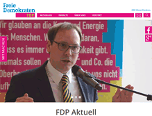 Tablet Screenshot of fdp-unterfranken.de